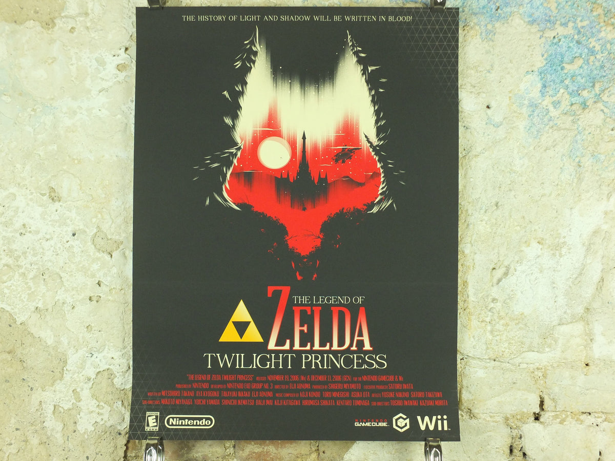 Vintage Twilight Princess Poster, Legend of Zelda, Signed Limited Edition by Marinko Milosevski, Nintendo, Movie Poster, wall art 1990s-2000