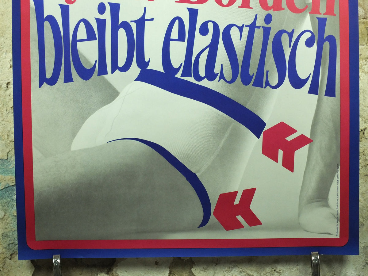 Vintage Swiss Underwear and Lingerie Poster, Cosy brand, 1967 advertising poster, wall art retro 1960s