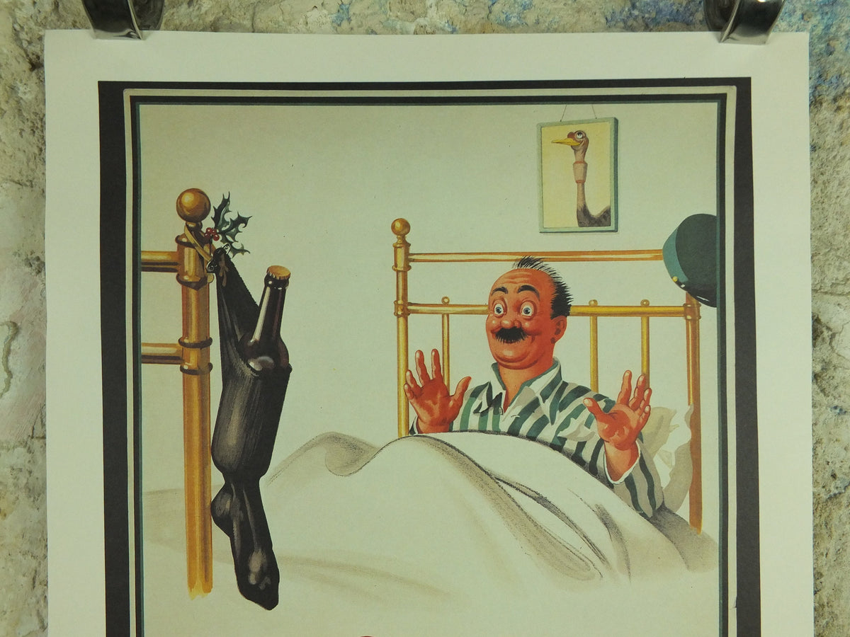 My Goodness My Guinness Poster, by John Gilroy 1937, My Goodness My Christmas Guinness, Advertising campaign Wall art retro 1990s