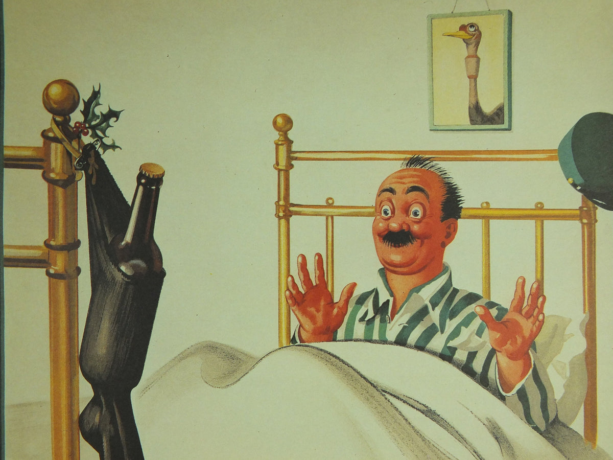 My Goodness My Guinness Poster, by John Gilroy 1937, My Goodness My Christmas Guinness, Advertising campaign Wall art retro 1990s