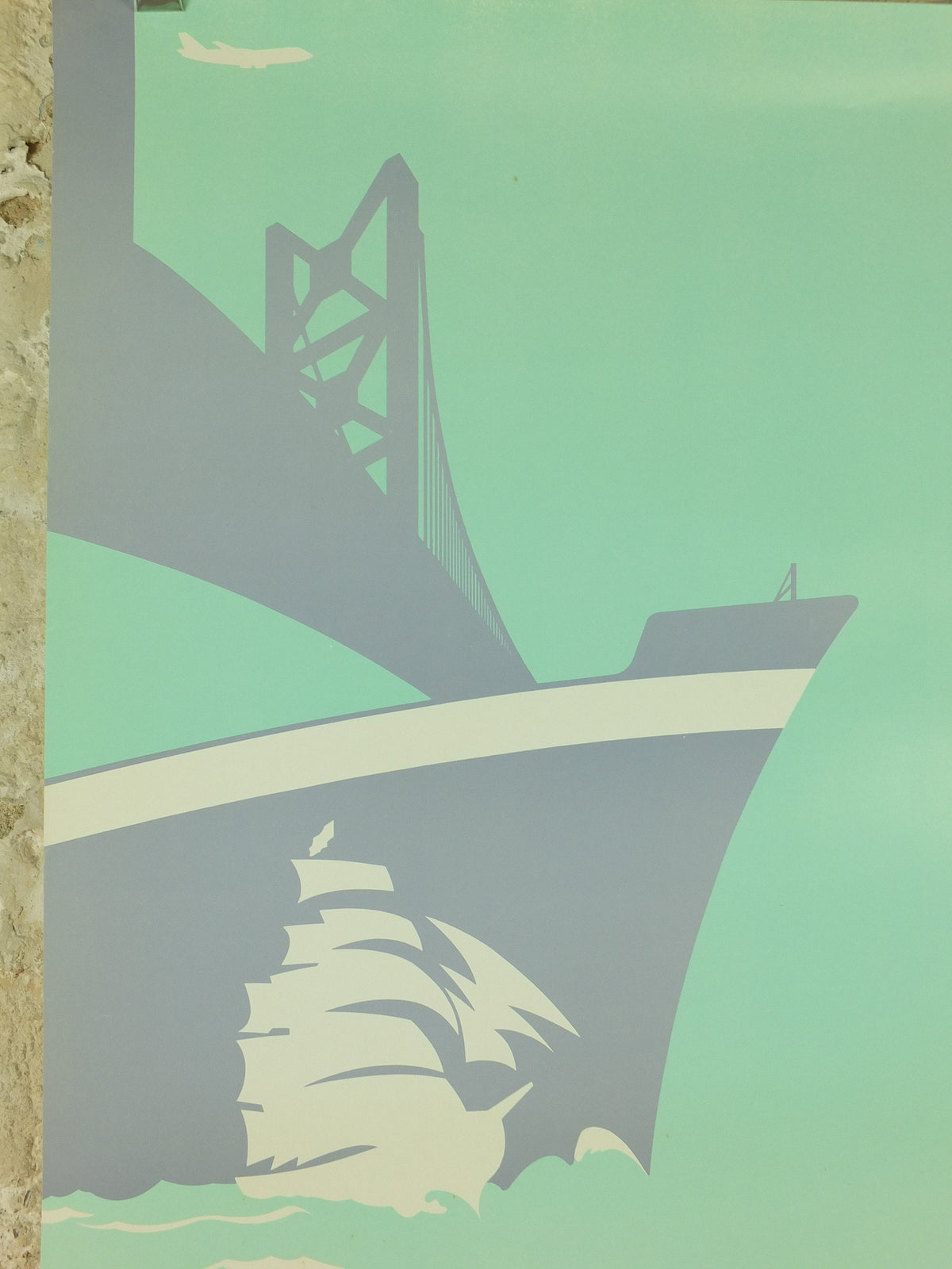 Migrants & Immigration Poster, Freedom's Doors, Immigrant ports of entry to the United States, The Balch Institute wall art 1980s