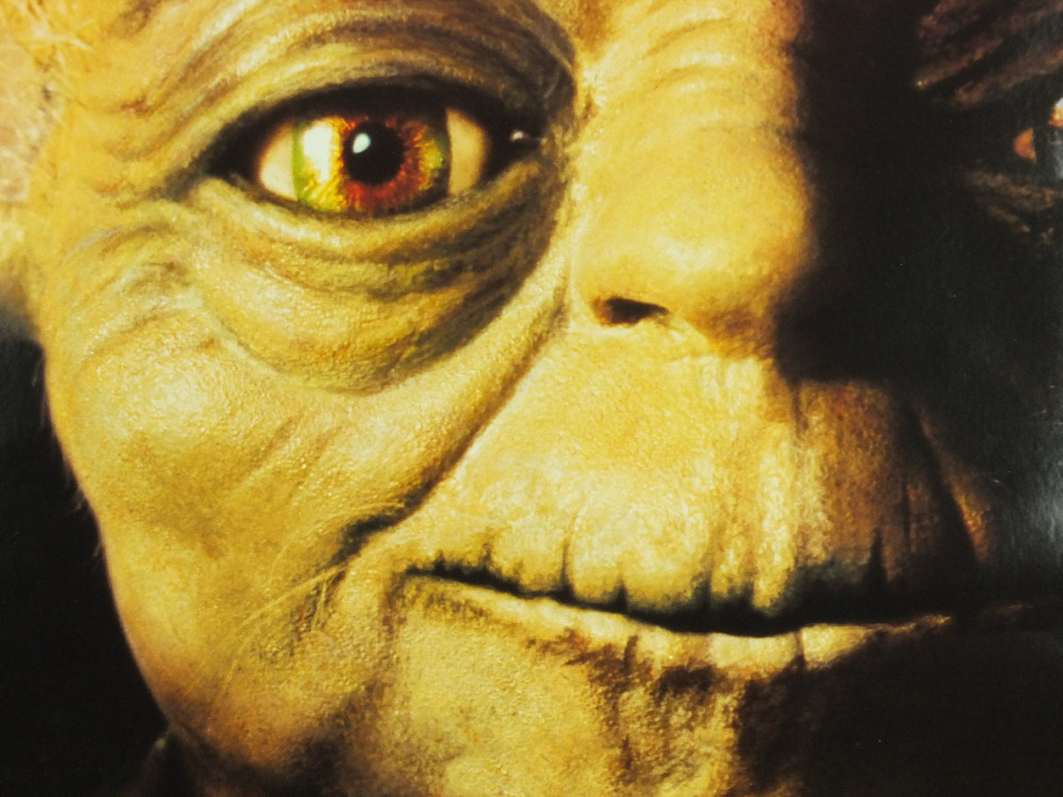 Yoda Return of the Jedi Poster, Star Wars, Lucasfilm, Mark Hamill, Harrison Ford, Carrie Fisher, wall art cinema film memorabilia