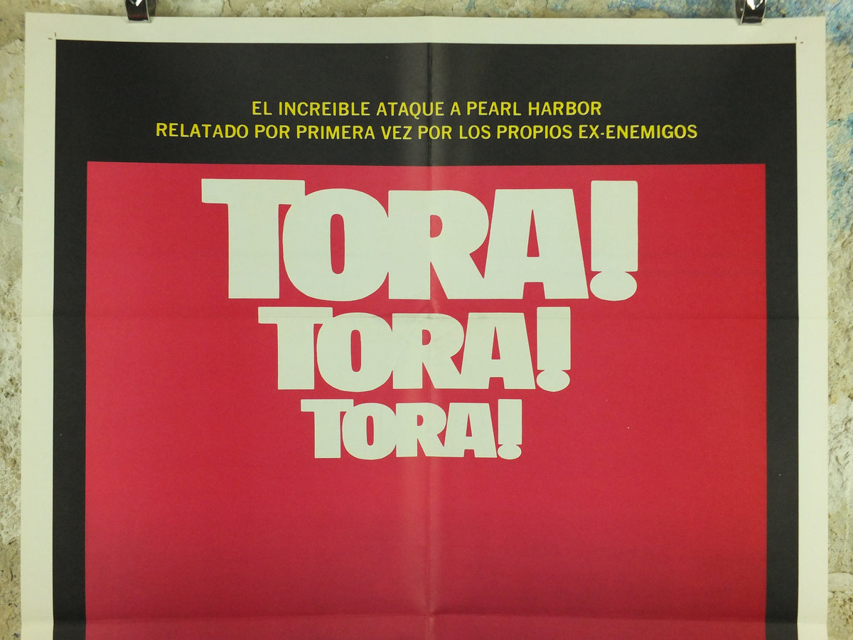 Tora Tora Tora Poster, Pearl Harbour, WW2, 1970 Spanish language version, wall art cinema film memorabilia