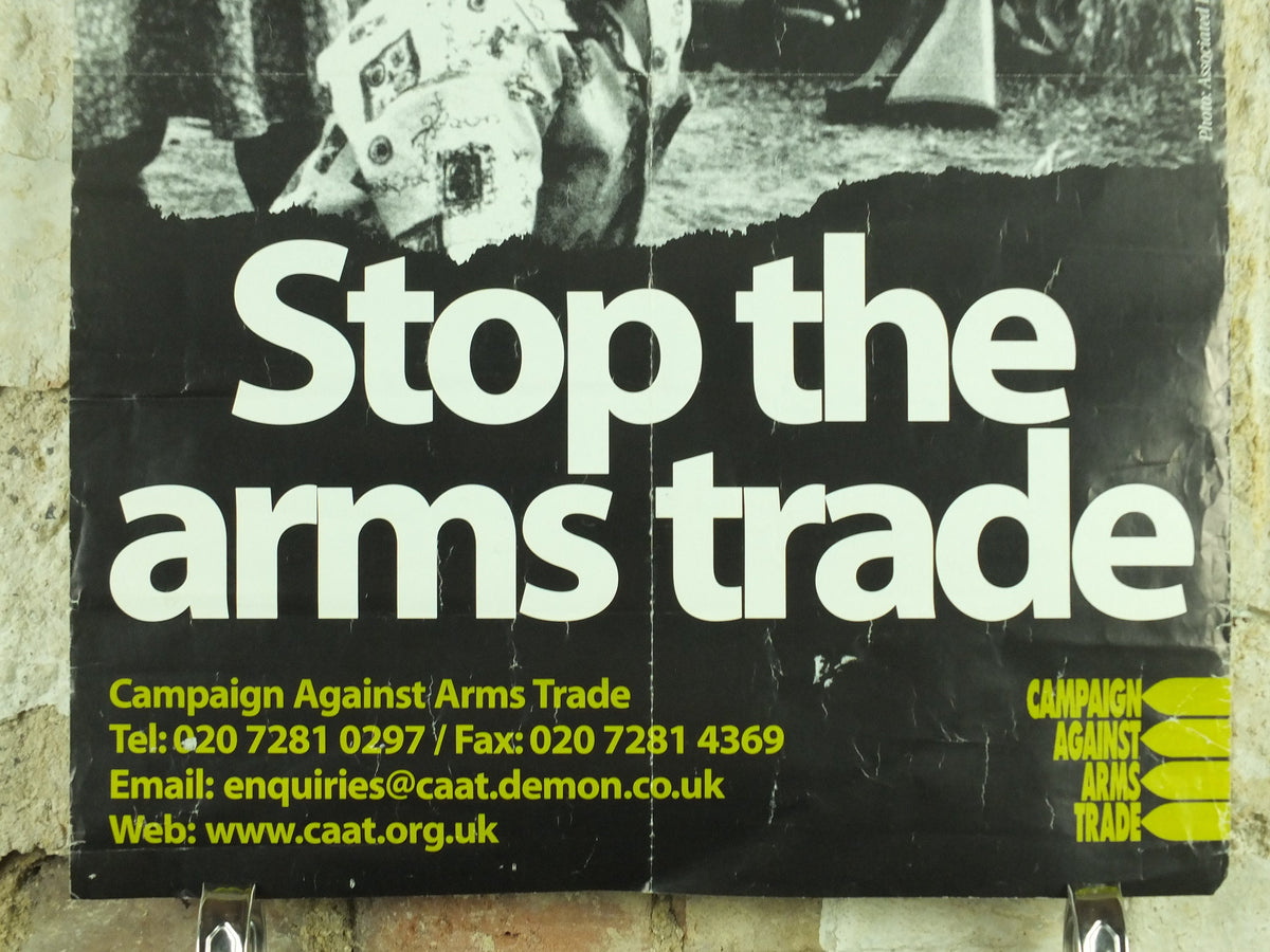 Stop the Arms Trade Poster, Campaign Against Arms Trade, peace, protect children in conflict zones, wall art