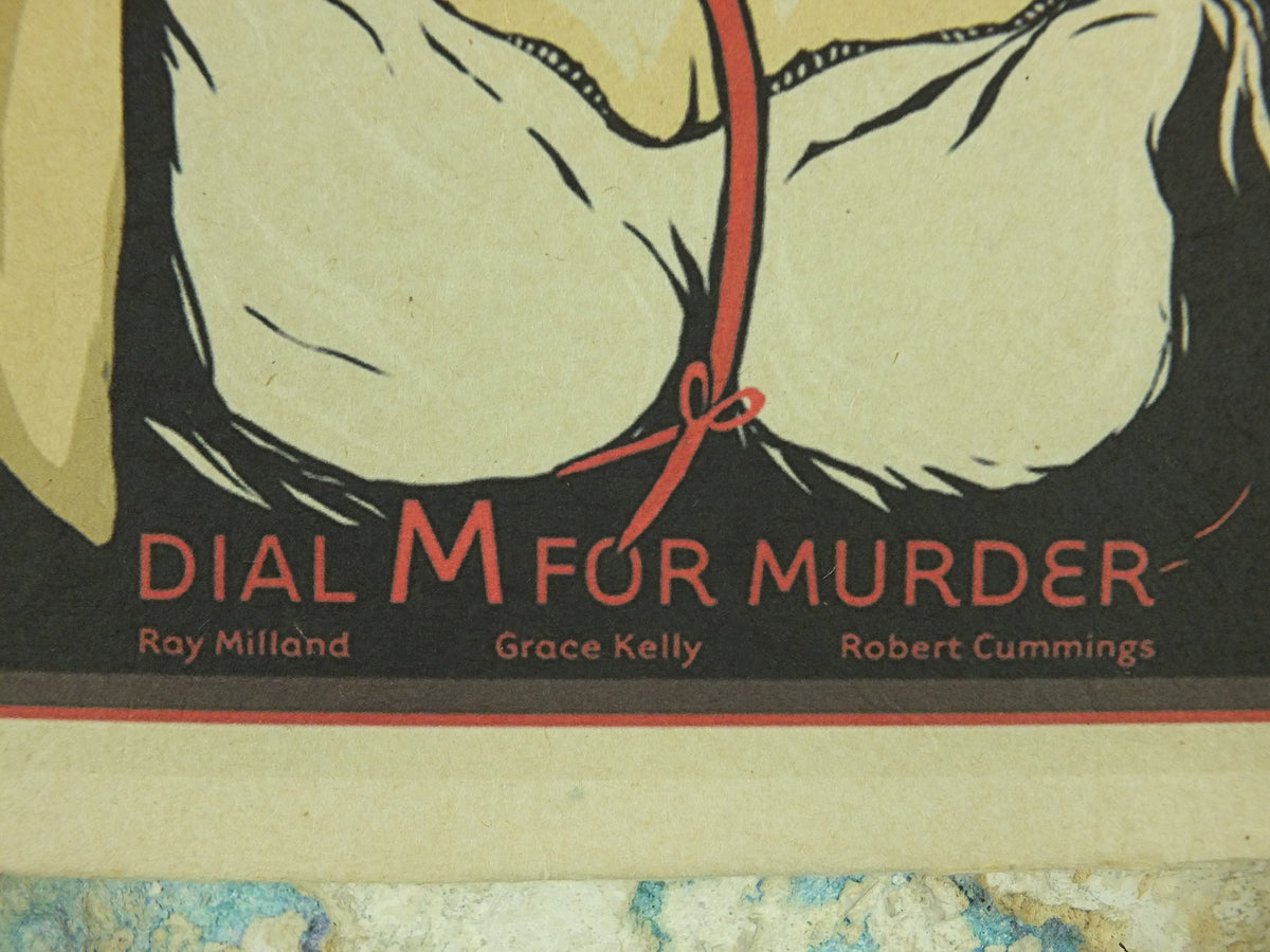 Dial M for Murder Movie Poster, Alfred Hitchcock, Ray Milland & Grace Kelly, wall art, horror mystery suspense, cinema memorabilia