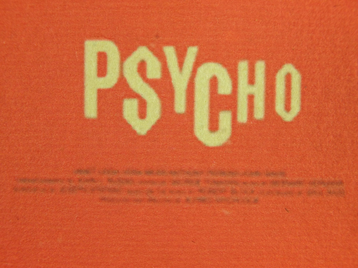 Psycho Movie Poster, Alfred Hitchcock, Anthony Perkins & Janet Leigh, wall art, horror mystery suspense, cinema memorabilia