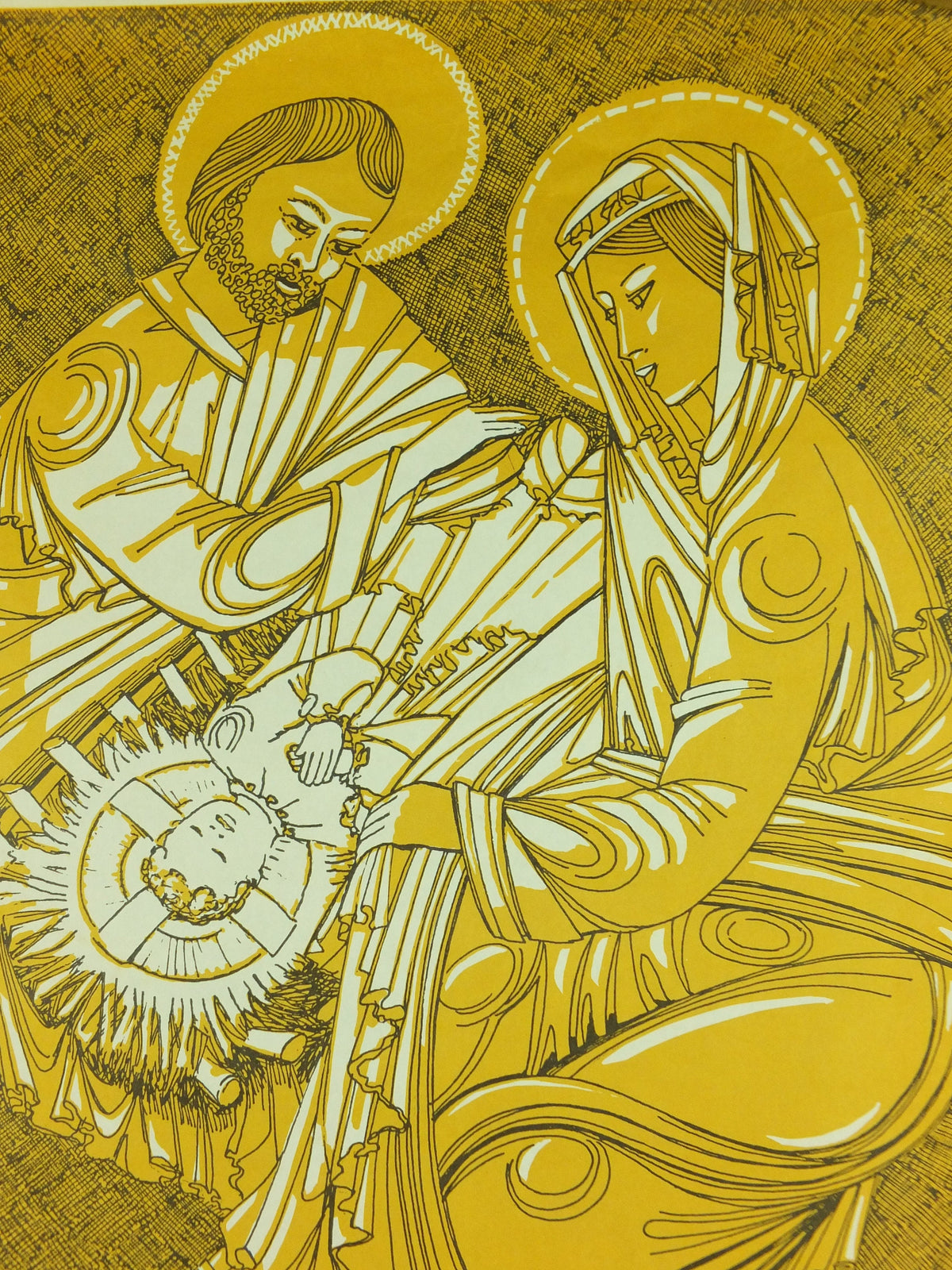 Christmas Nativity Poster, My Peace I Bring, Jesus Mary and Joseph, Knights of Columba, Province 21, Burnley East Lancashire and Glasgow