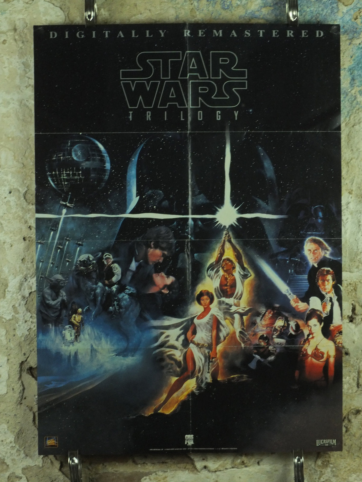 Original Vintage Movie Star Wars Trilogy Poster luke skywalker han solo princess leia darth vader jedi wall art cinema film memorabilia