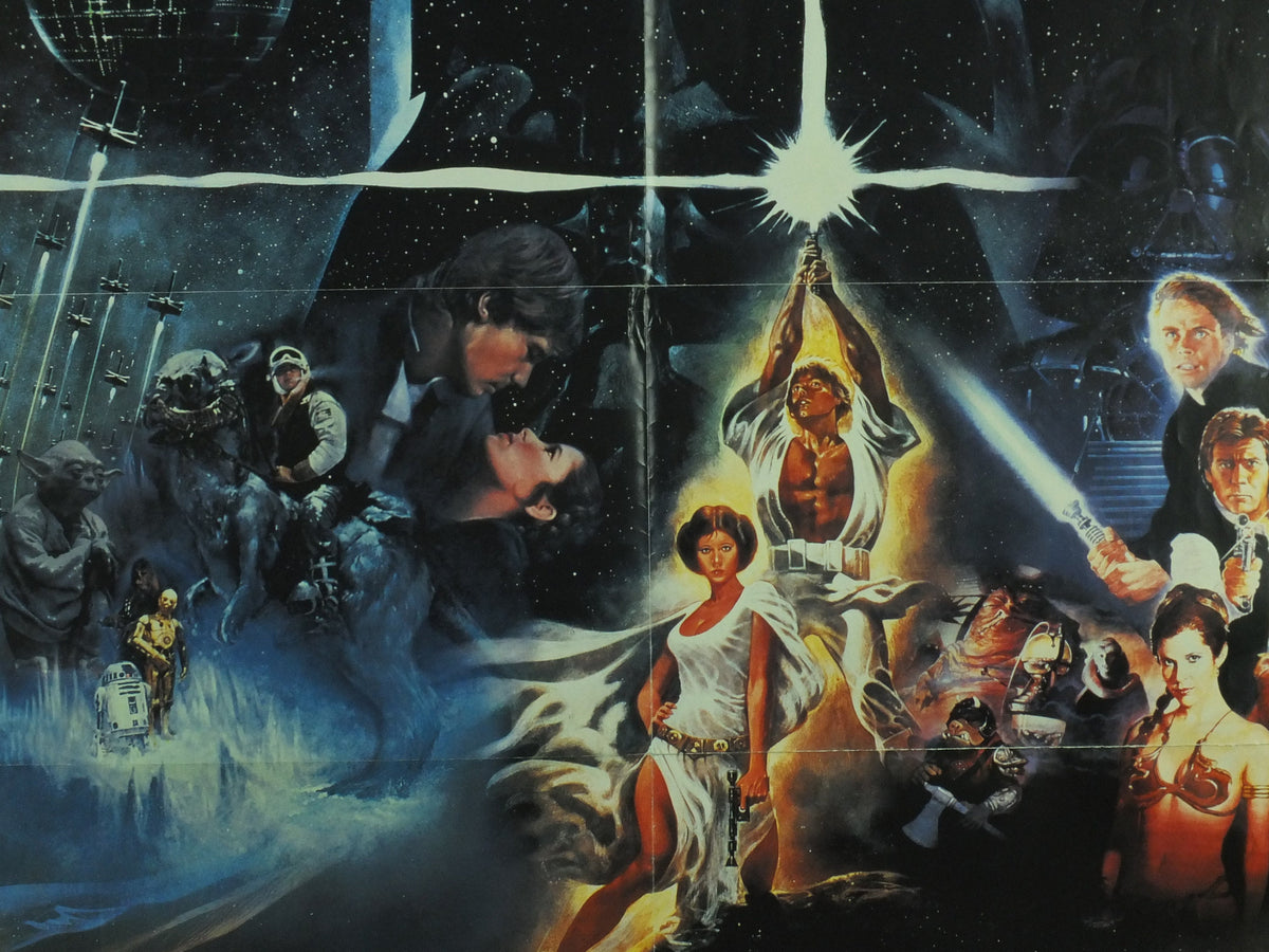 Original Vintage Movie Star Wars Trilogy Poster luke skywalker han solo princess leia darth vader jedi wall art cinema film memorabilia