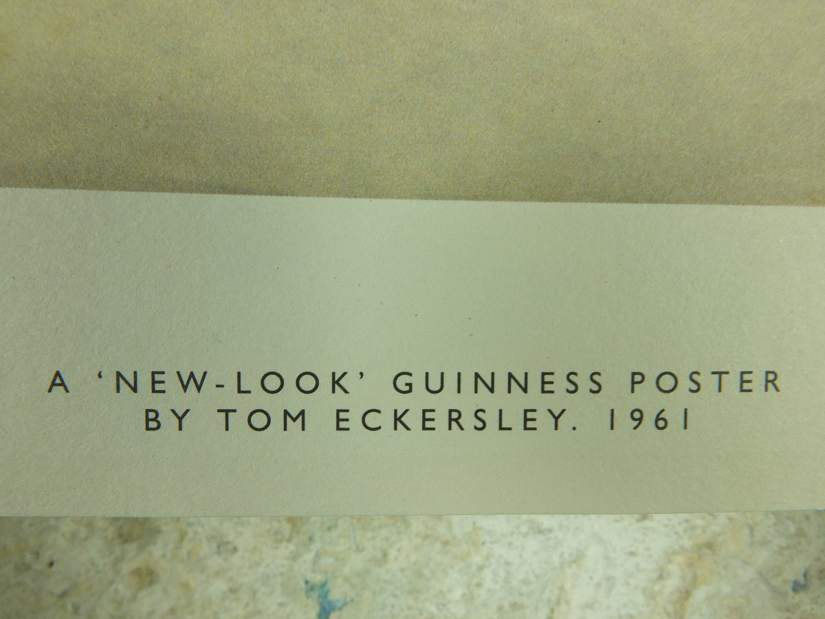 After Work Guinness Poster, by Tom Eckersley 1961, A New Look, Putting your feet up, Advertising campaign Wall art retro 1990s