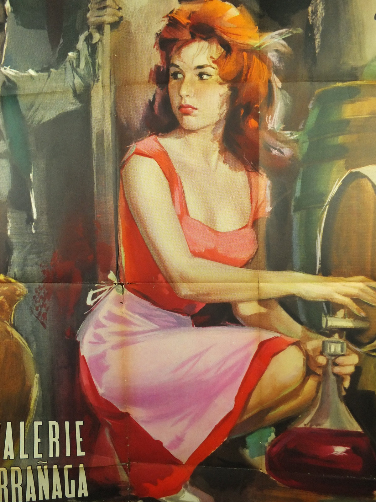 Italian 1961 Green Harvest Poster, Venere selvaggia, Siega verde, Large wall art 1960s cinema film memorabilia