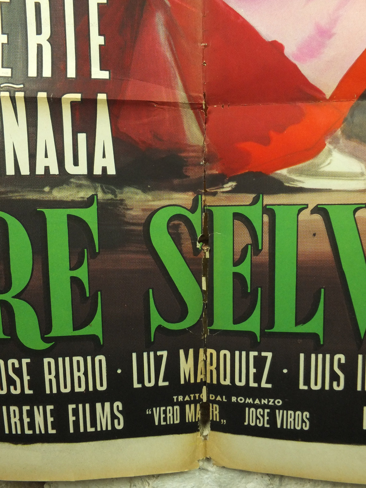 Italian 1961 Green Harvest Poster, Venere selvaggia, Siega verde, Large wall art 1960s cinema film memorabilia
