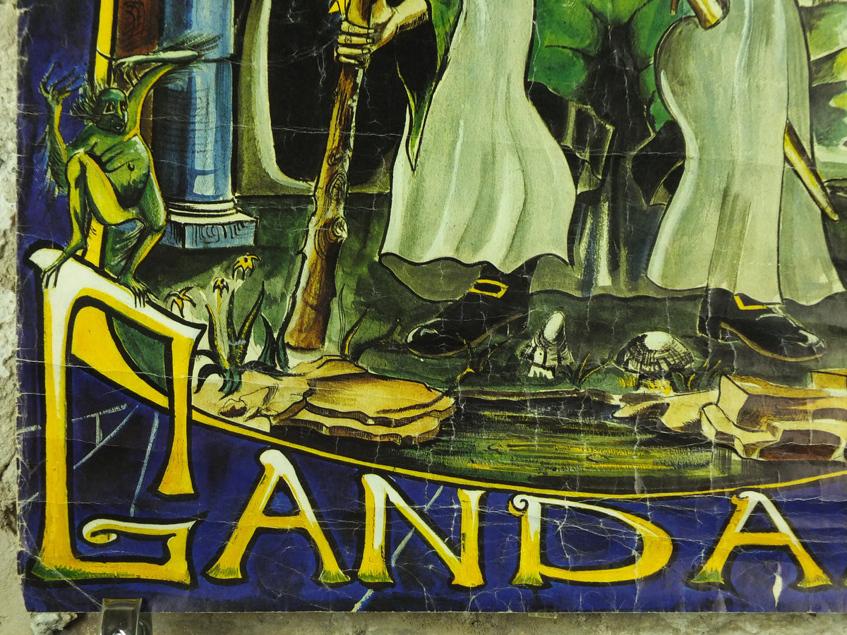 Lord of the Rings Gandalf Poster, by D. de S. Pernes in 1969, J.R.R. Tolkien, Middle Earth, Third Age fantasy fiction wall art 1960s