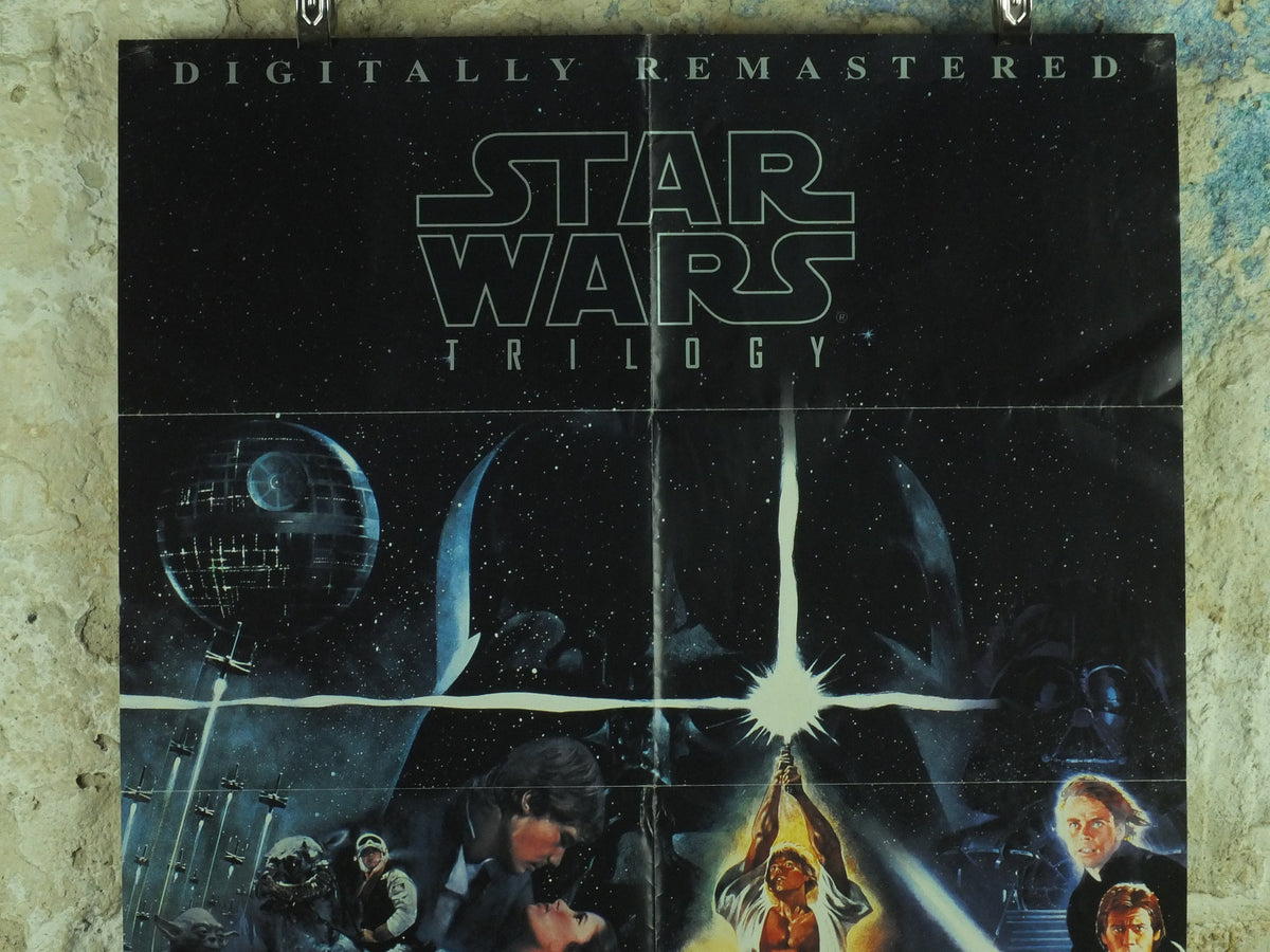Original Vintage Movie Star Wars Trilogy Poster luke skywalker han solo princess leia darth vader jedi wall art cinema film memorabilia
