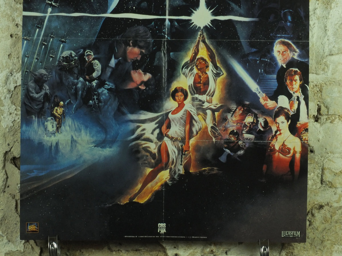 Original Vintage Movie Star Wars Trilogy Poster luke skywalker han solo princess leia darth vader jedi wall art cinema film memorabilia