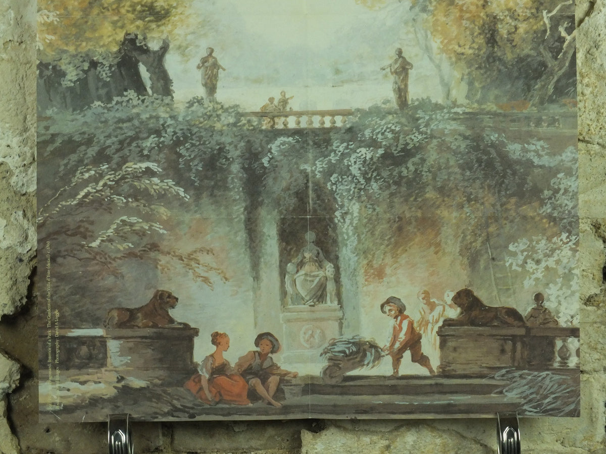 1997 Royal Academy of Arts Poster, From Mantegna to Picasso, Jean-Honore Fragonard, Rococo artist gallery exhibition wall art 1990s