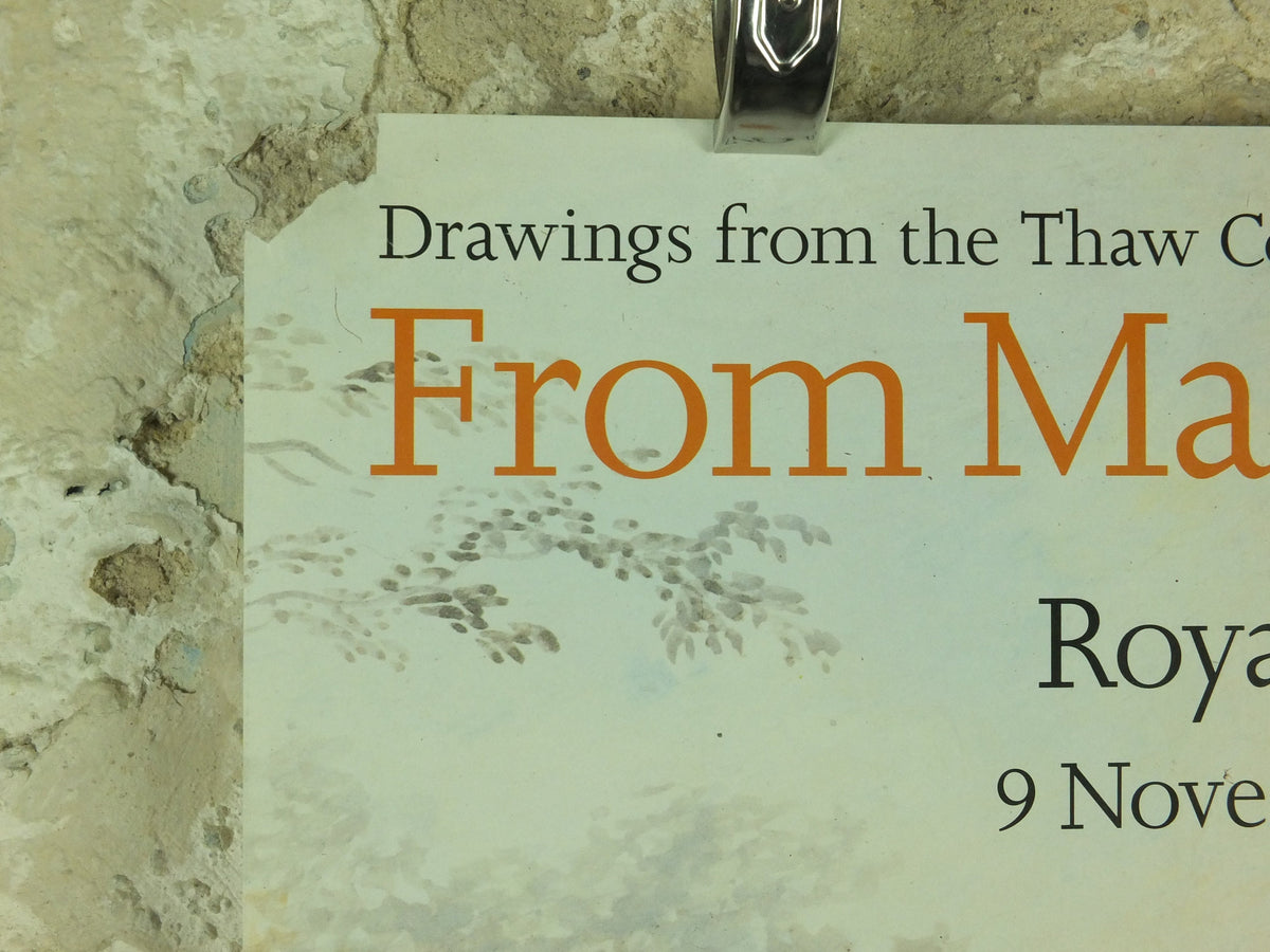 1997 Royal Academy of Arts Poster, From Mantegna to Picasso, Jean-Honore Fragonard, Rococo artist gallery exhibition wall art 1990s