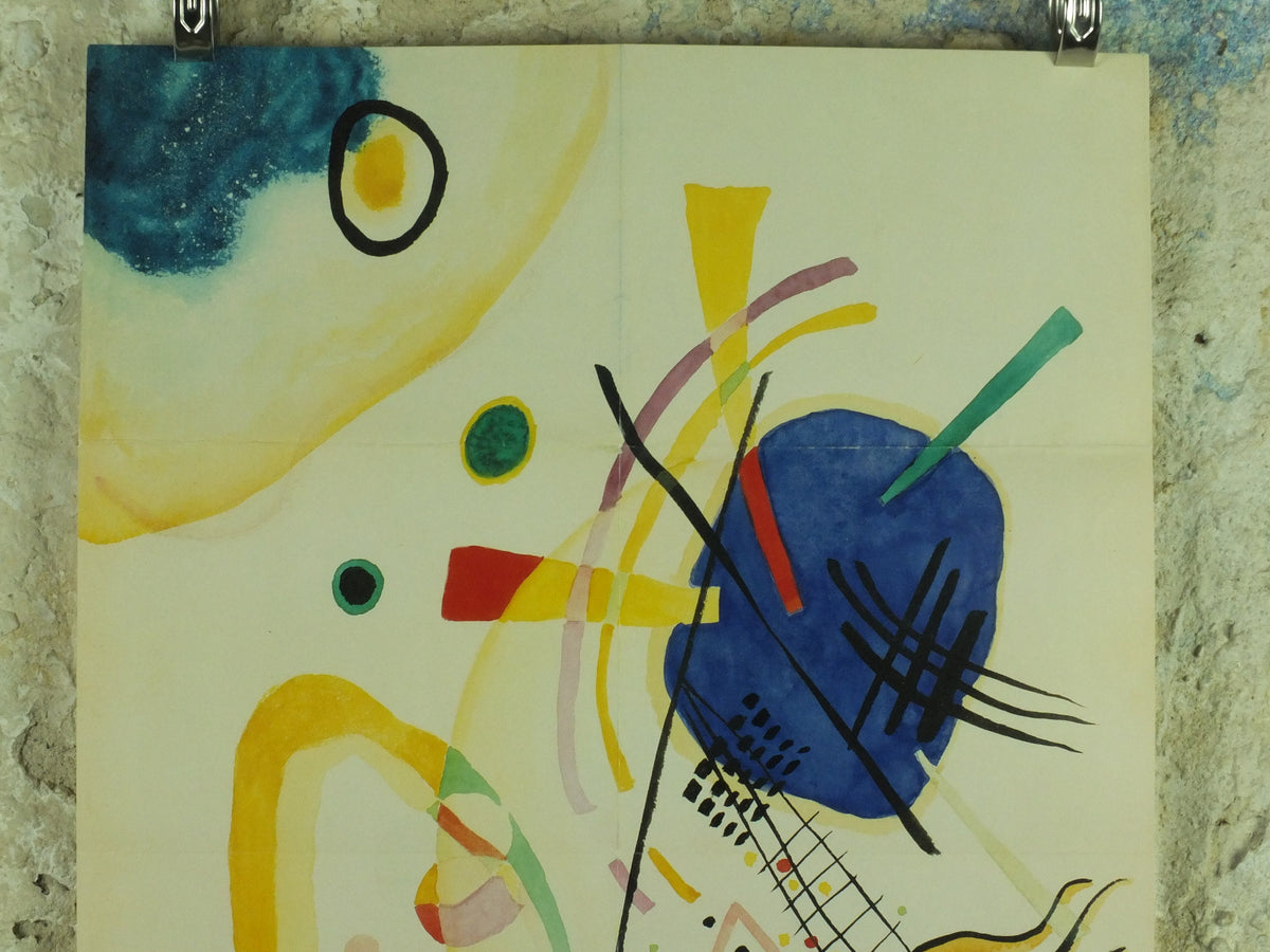 1999 Royal Academy of Arts Poster, Wassily Kandinsky, Untitled 1921, abstract art and expressionism, gallery exhibition wall art 1990s