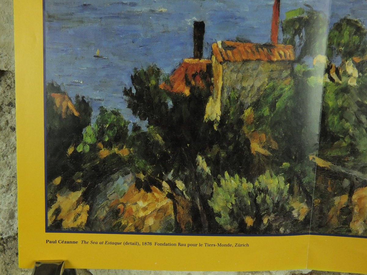 1995 Royal Academy of Arts Poster, From Manet to Gauguin, Monet and Cezanne, impressionists, artist gallery exhibition wall art 1990s