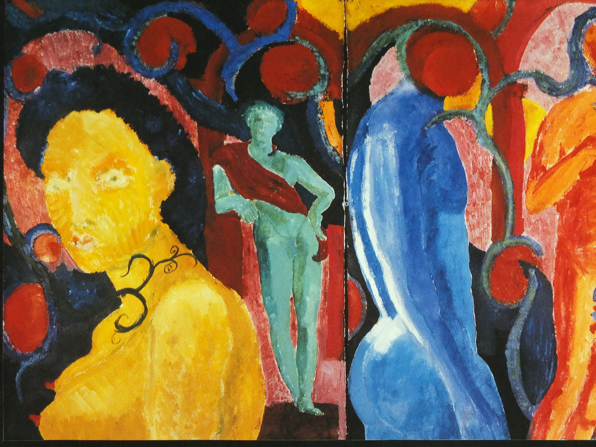 1991 Tobias Mostel Exhibition Poster, painter, artist gallery exhibition wall art 1990s