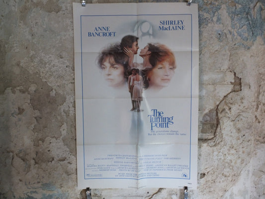 Original Vintage Movie Poster Turning Point 1977 1970s wall art Shirley Maclaine Anne Bancroft ballet US one sheet cinema film memorabilia