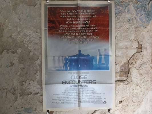 Original Vintage Movie Poster Close Encounters Third Kind 1980 1980s wall art special edition US one sheet cinema film memorabilia