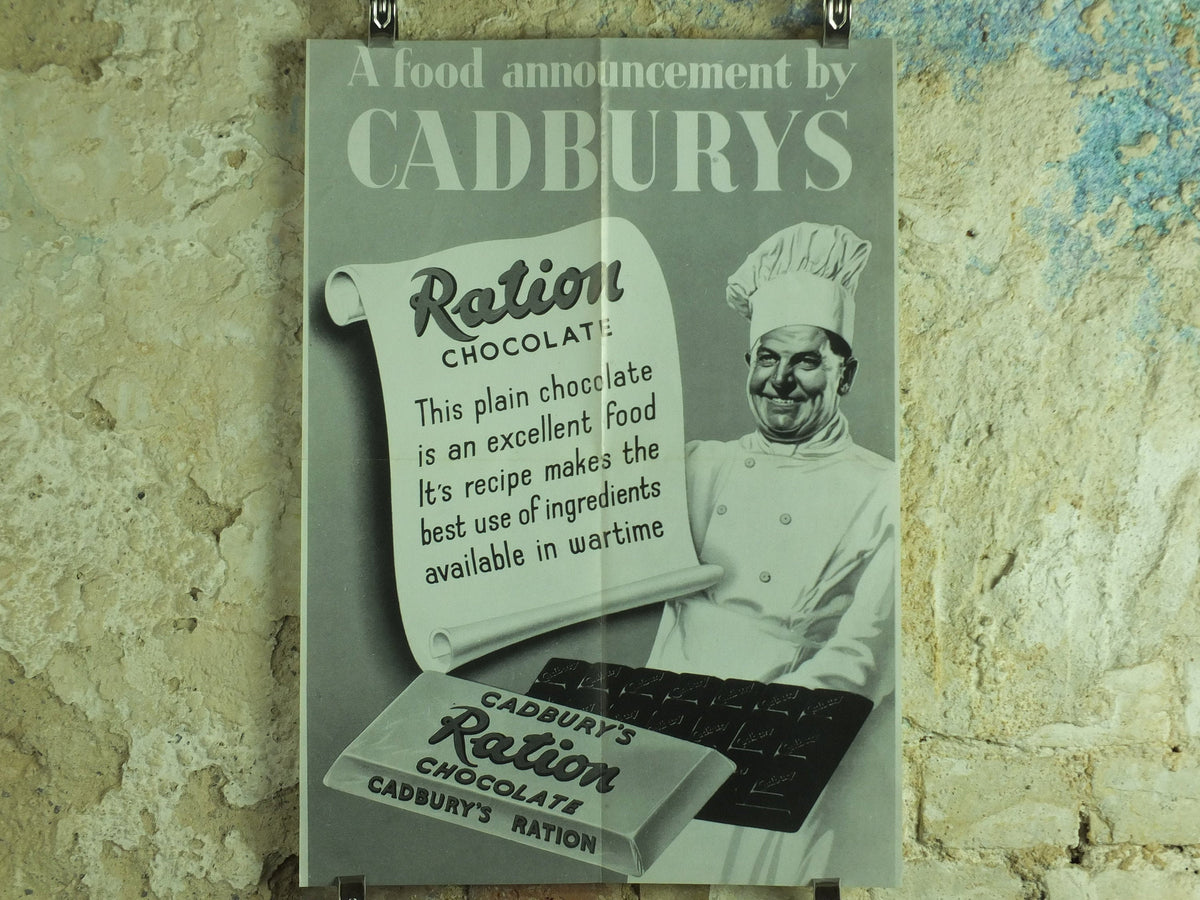 Vintage Cadbury Chocolate Poster, Milk Tray, Make the Day with Cadburys Milk Tray reproduction reprint print wall art 1980s