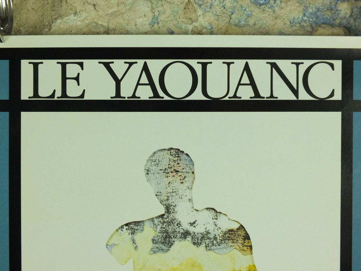 1992 Alain le Yaouanc Exhibition Poster, painter, cartoonist, sculptor, poet, illustrator engraver, artist gallery exhibition wall art 1980s