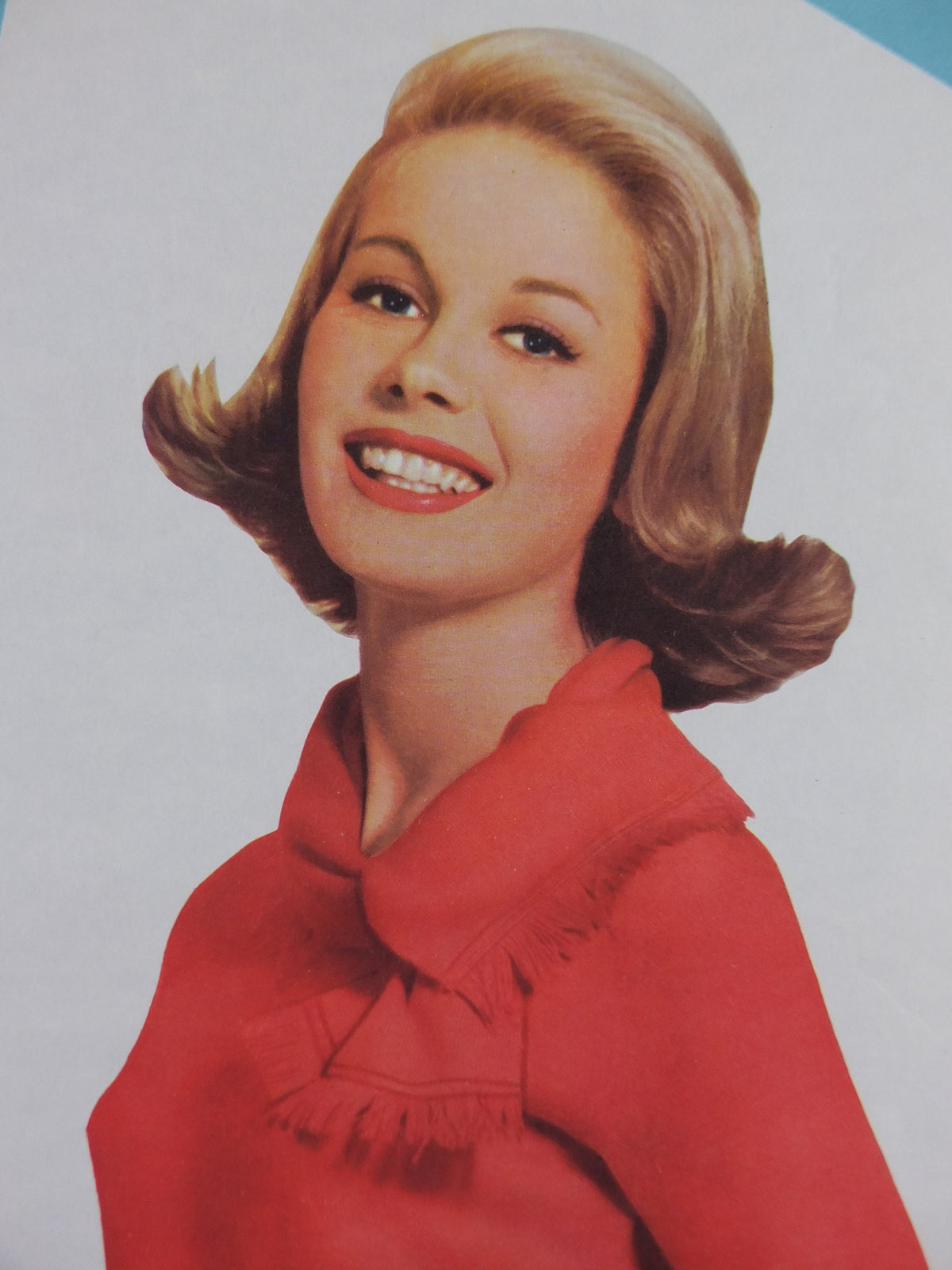 1950s The Housewife Newsagent Poster, Sweater and Scarf set, an anachronism from yesterday, magazine media print wall art retro