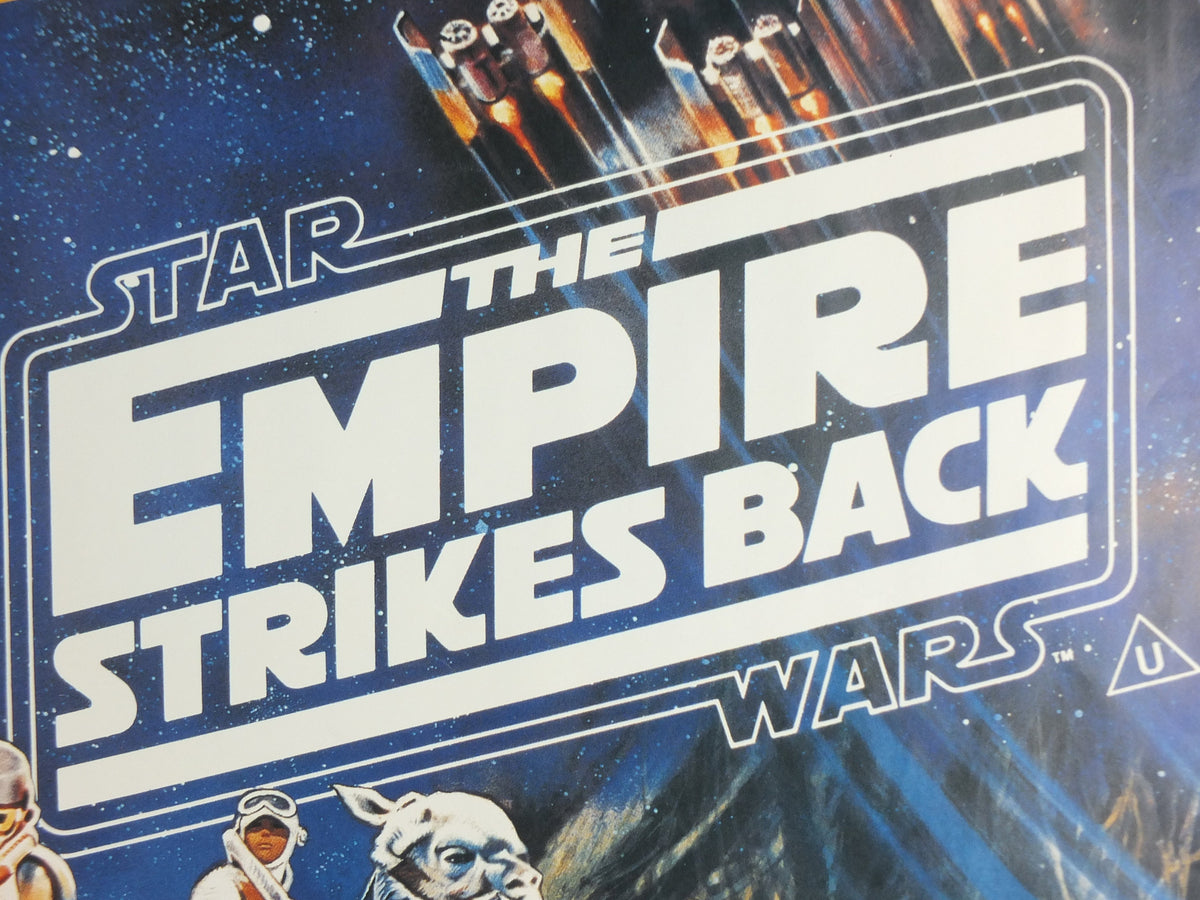 1993 Star Wars Trilogy Poster, by Zigzag Posters Germany, Return of the Jedi, Empire Strikes Back, wall art cinema film memorabilia