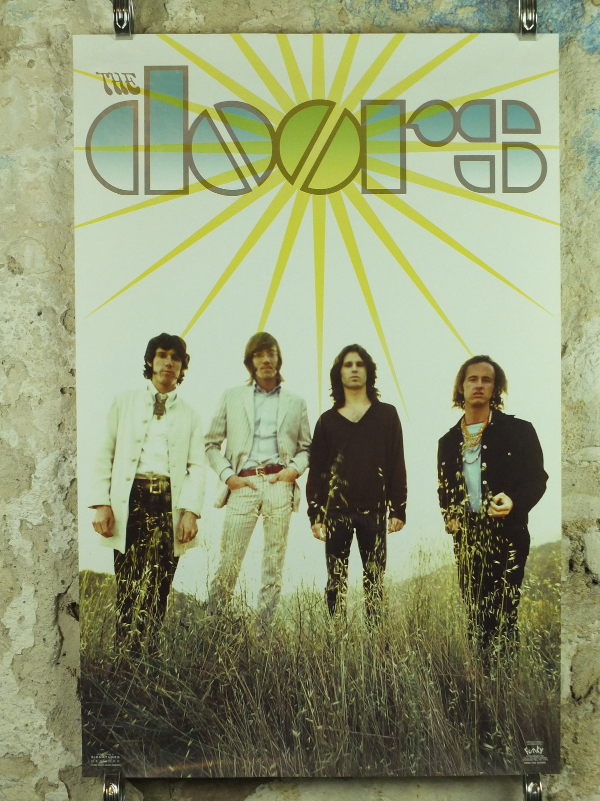 2003 Vintage The Doors Poster, Jim Morrison, singer, songwriter, band music wall art 2000s