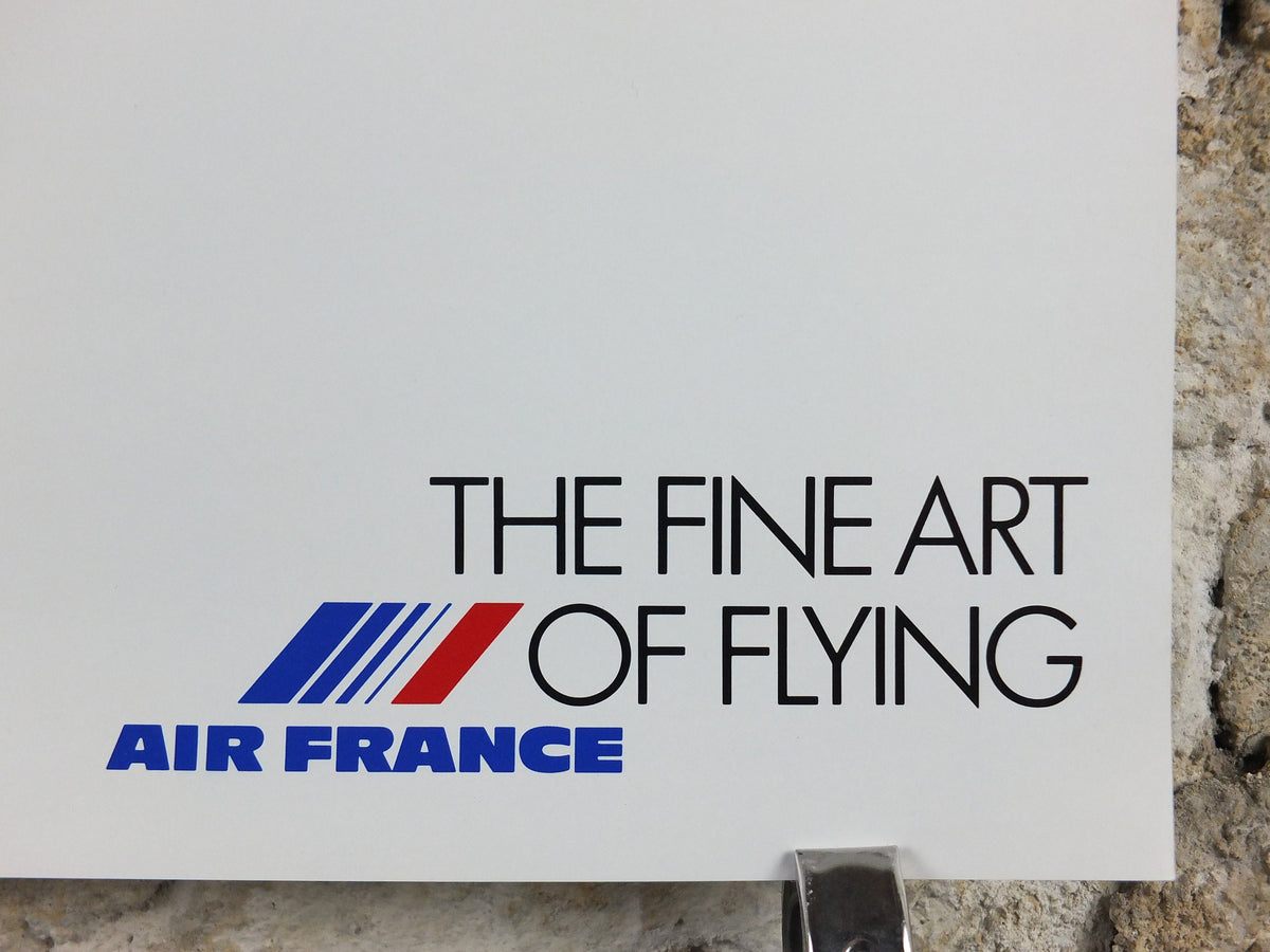 1988 Air France Collection Poster, Joyride by Martin Bradley, Modernism, Commemorative Edition, Aviation, tourism vacation wall art