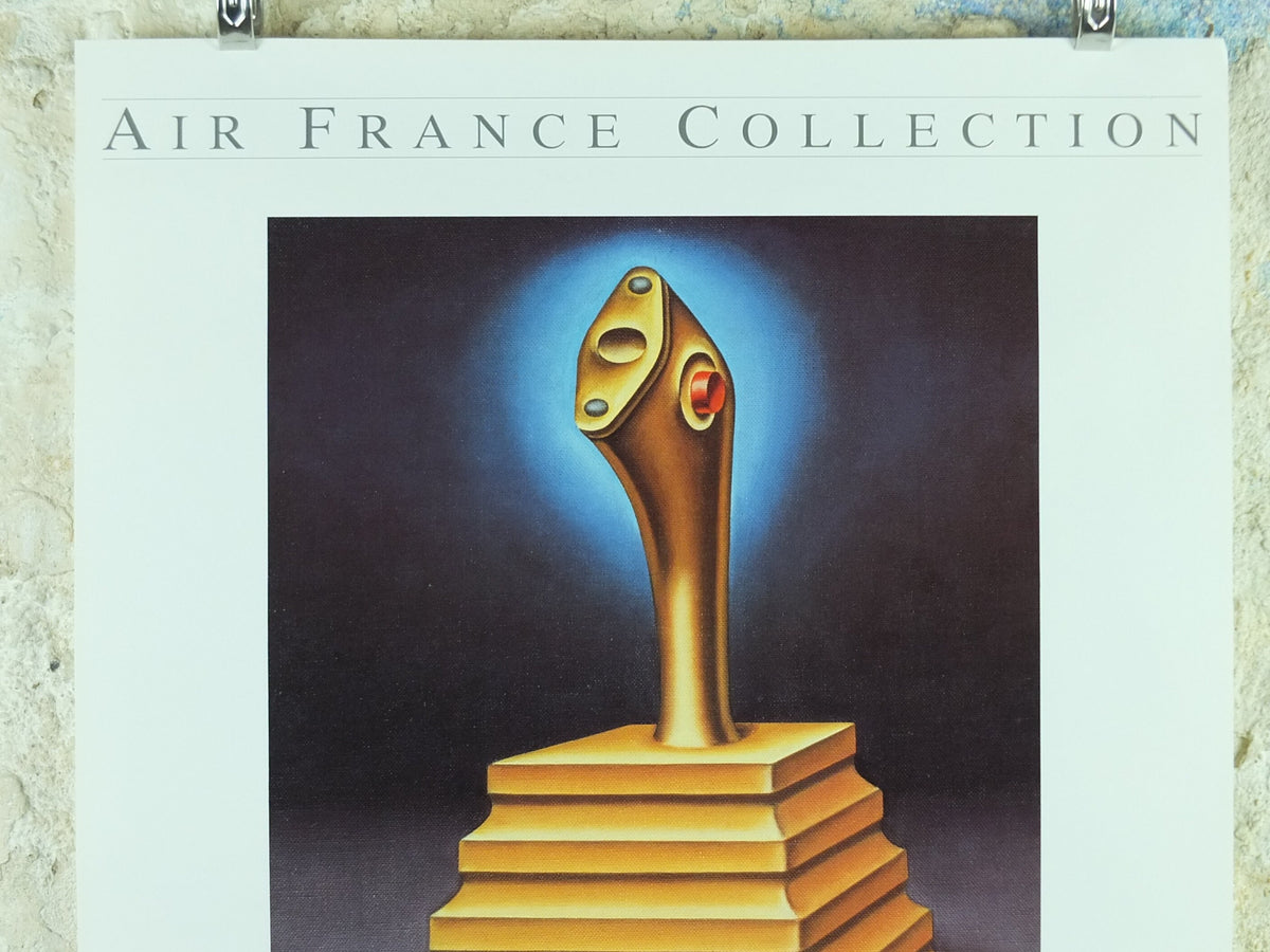 1988 Air France Collection Poster, Le Desir du Ciel by Kalpheck, Modernism, Commemorative Edition, Aviation, tourism vacation wall art