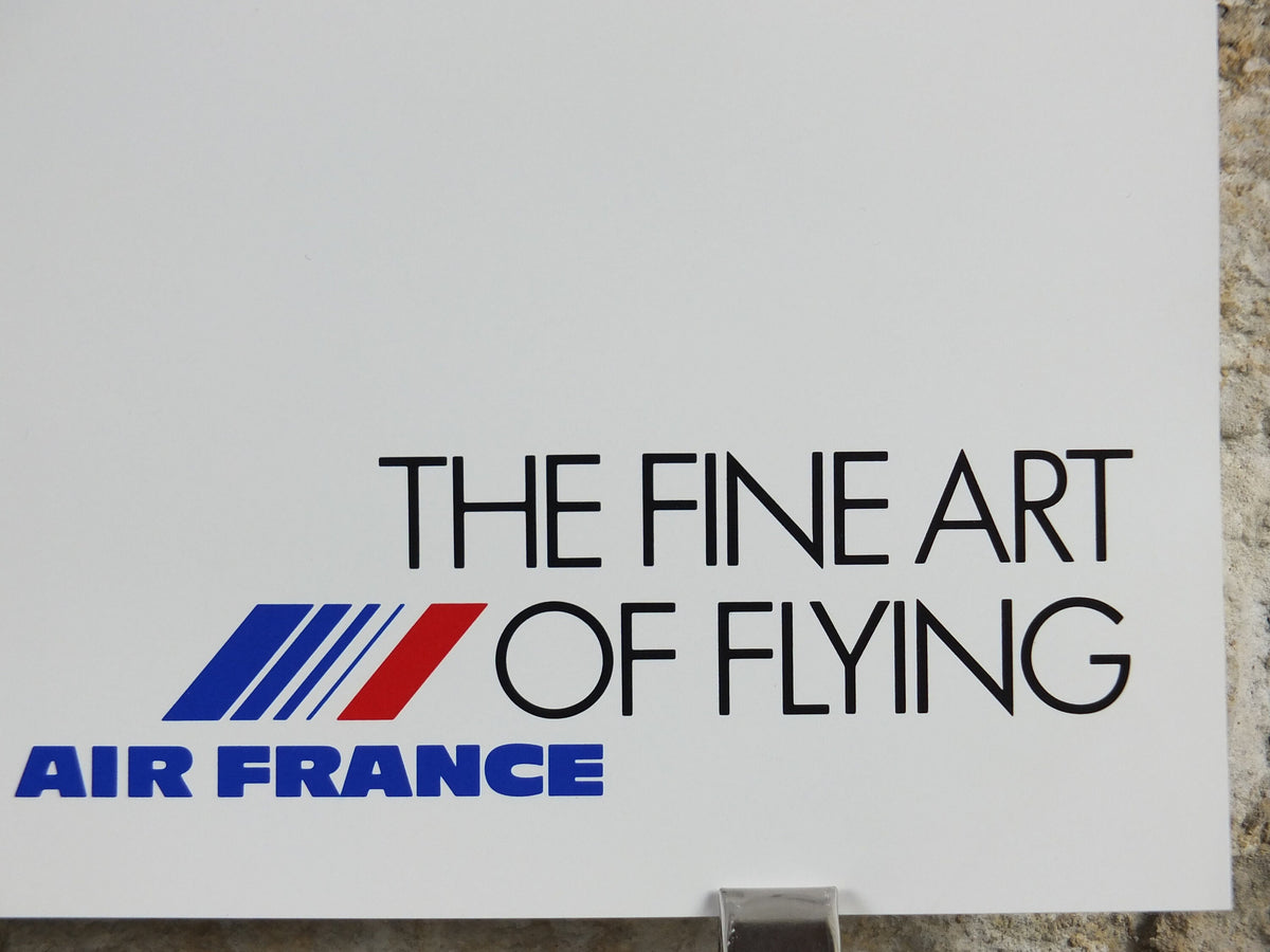 1988 Air France Collection Poster, Le Desir du Ciel by Kalpheck, Modernism, Commemorative Edition, Aviation, tourism vacation wall art