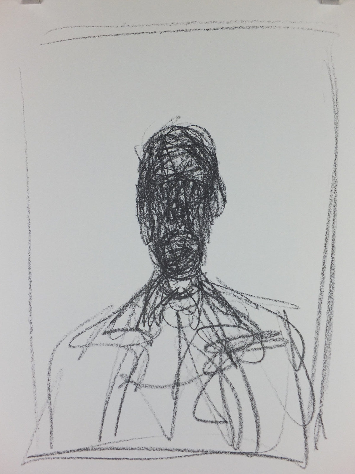 1984 Alberto Giacometti Poster, Head of a Man 1955, amazing condition, Surrealism, Expressionism, Cubism, gallery exhibition wall art 1980s
