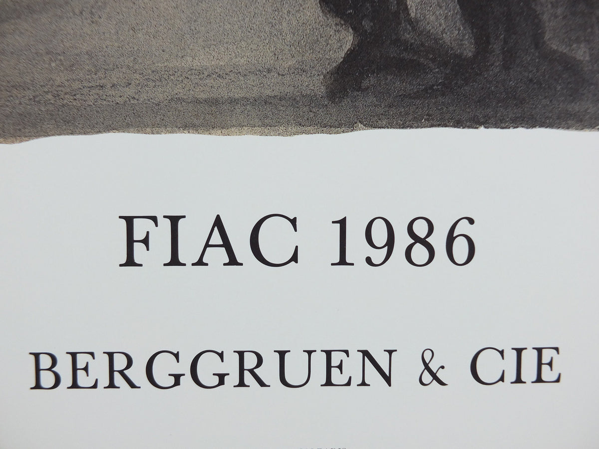 1986 Alfred Kubin Poster, The Elephant, amazing condition, Surrealism, Expressionism, gallery exhibition wall art 1980s