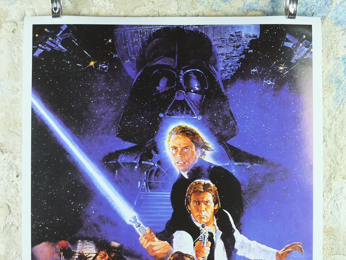 Return of the Jedi Poster, Star Wars Style B, Lucasfilm, Mark Hamill, Harrison Ford, Carrie Fisher, wall art, cinema film memorabilia