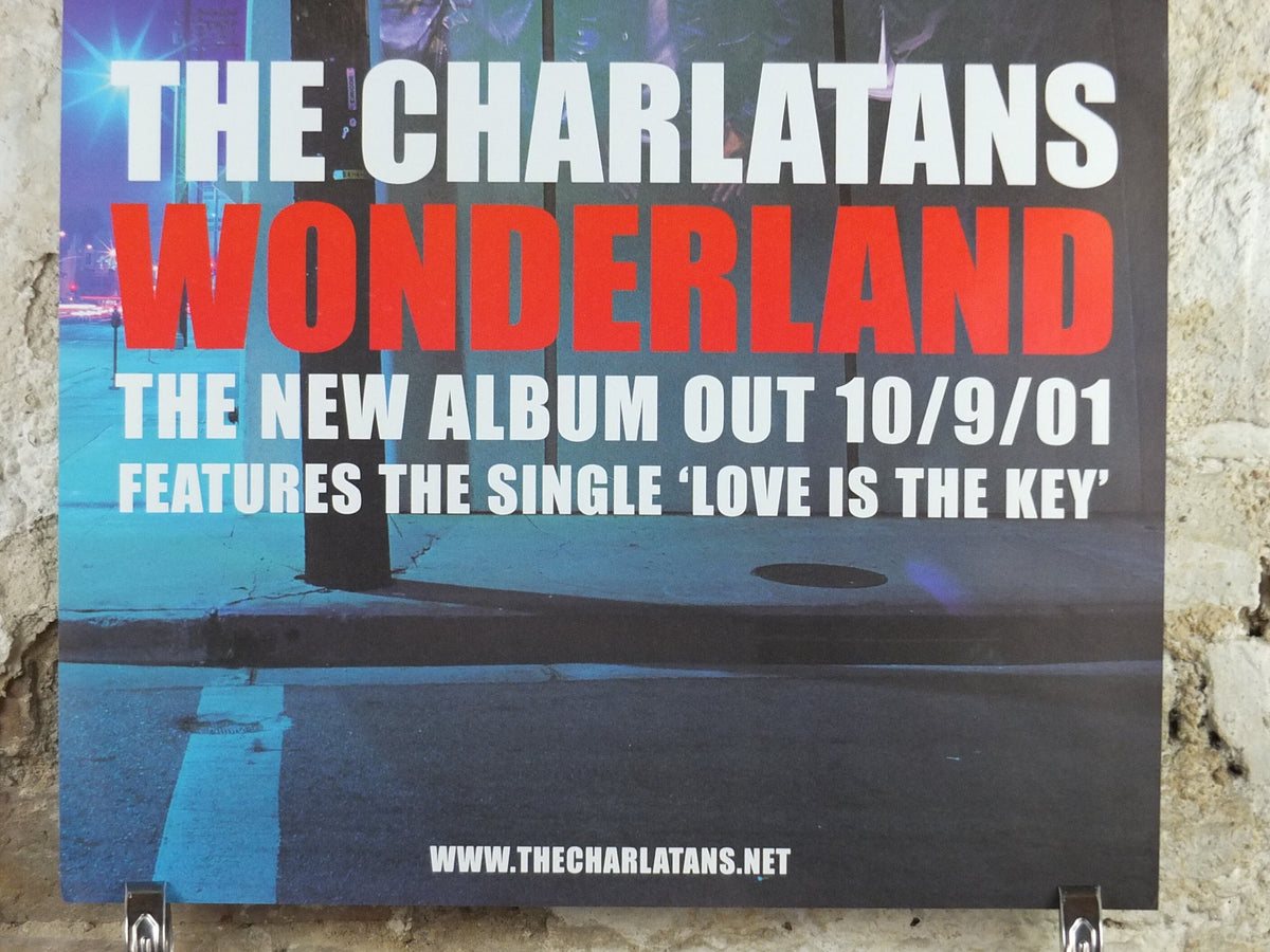 2001 The Charlatans Poster, Wonderland, Tim Burgess, Britpop, Alternative Madchester and Indie rock band, band music wall art
