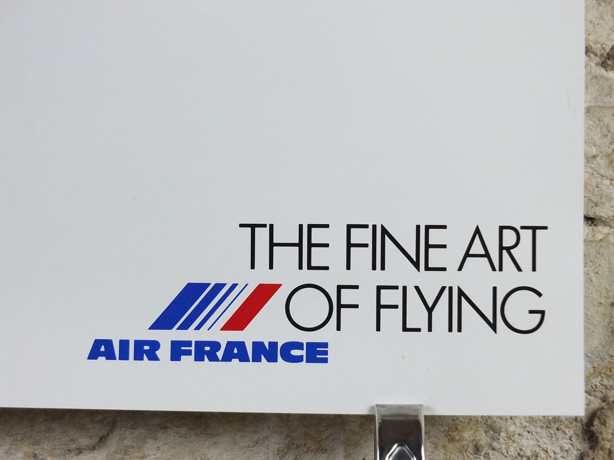 1988 Air France Collection Poster, Mucha Gente by Antonio Segui, Modernism, Commemorative Edition, Aviation, tourism vacation wall art