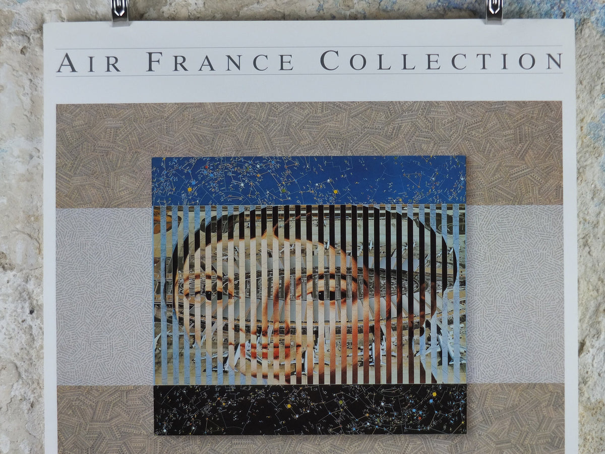 1988 Air France Collection Poster, Je suis la beaute. Paris by Kolar, Modernism, Commemorative Edition, Aviation, tourism vacation wall art