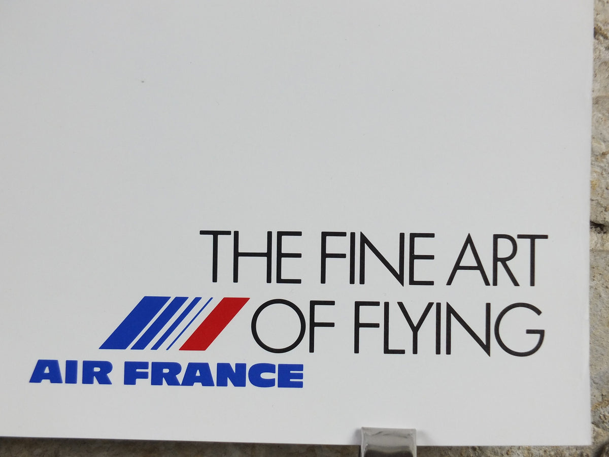 1988 Air France Collection Poster, The Magic Table by Pavlos, Modernism, Commemorative Edition, Aviation, tourism vacation wall art