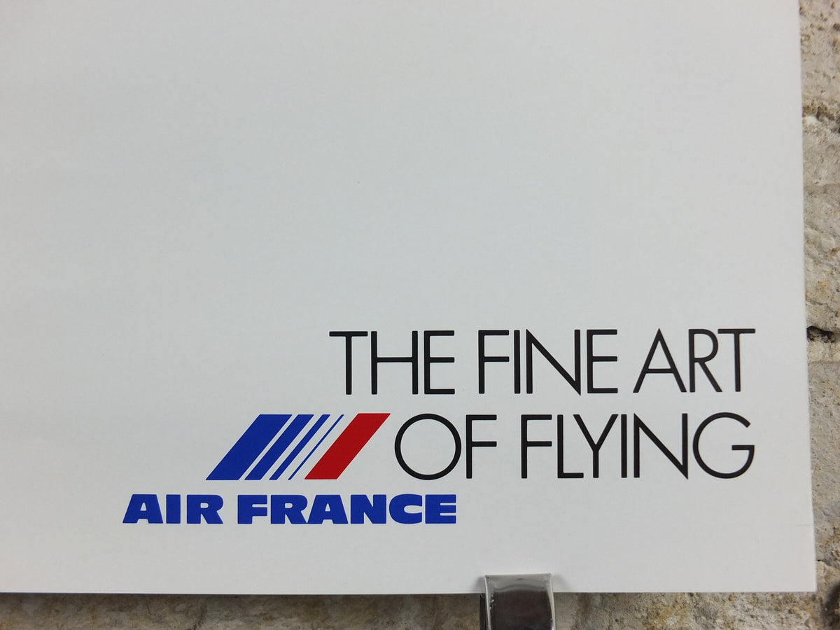 1988 Air France Collection Poster, Concorde F BVFA by Jacques Monory, Modernism, Commemorative Edition, Aviation, tourism vacation wall art
