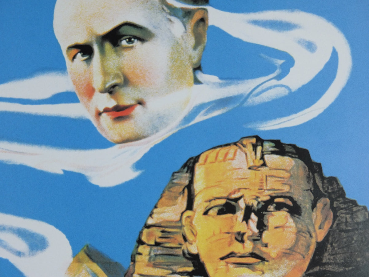 Harry Houdini Poster, Master Mystifier, Buried Alive! Escape Artist, The Greated Necromancer of all Time, The Literary Digest, wall art