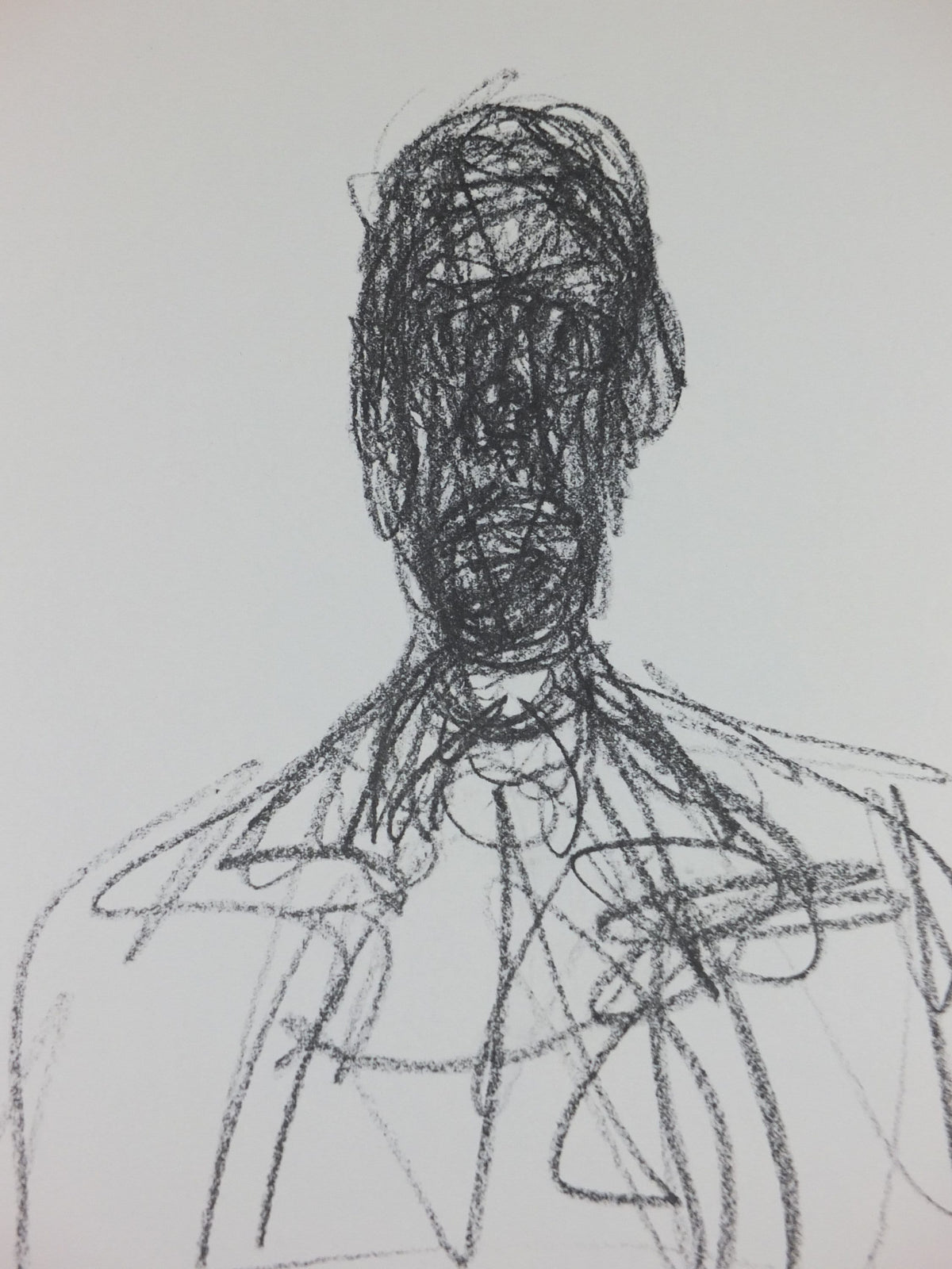 1984 Alberto Giacometti Poster, Head of a Man 1955, amazing condition, Surrealism, Expressionism, Cubism, gallery exhibition wall art 1980s