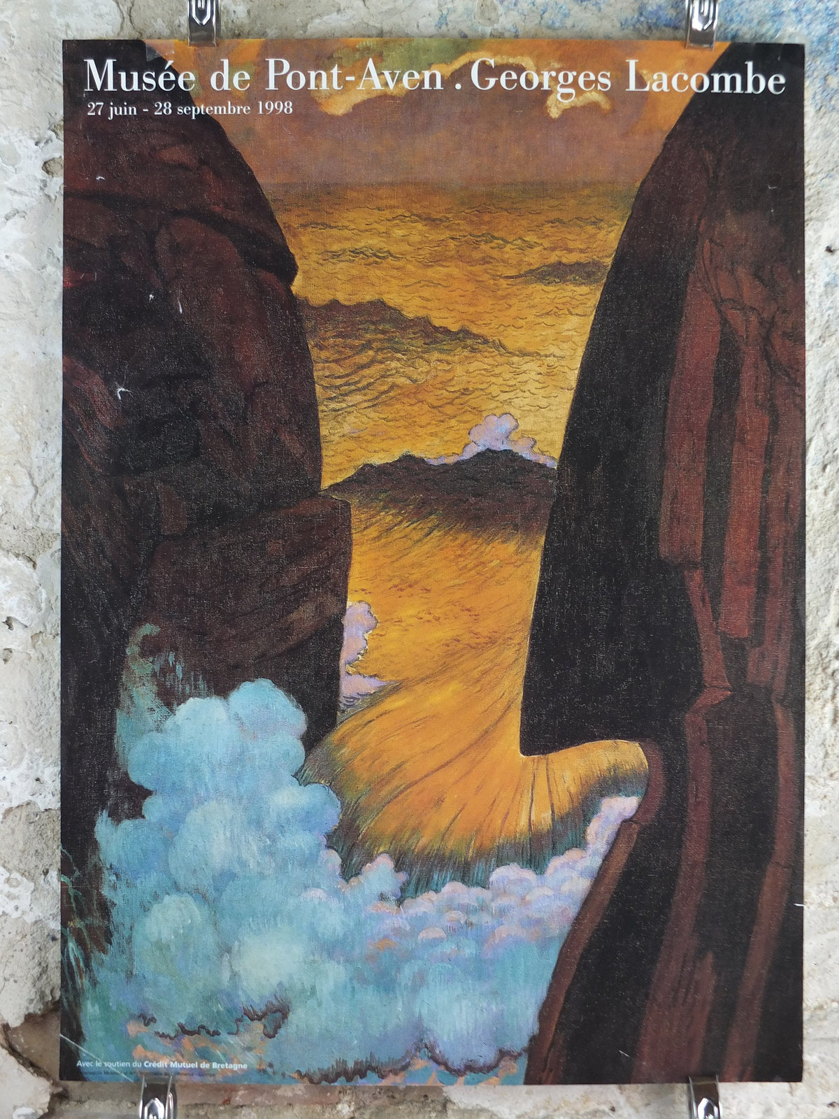 1998 Vorhor the Green Wave Poster, Georges Lacombe, waves, seascapes, Symbolism, Post Impressionism, French painter, wall art decor