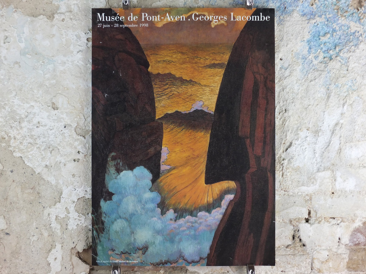 1998 Vorhor the Green Wave Poster, Georges Lacombe, waves, seascapes, Symbolism, Post Impressionism, French painter, wall art decor
