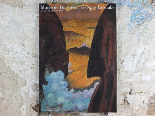 1998 Vorhor the Green Wave Poster, Georges Lacombe, waves, seascapes, Symbolism, Post Impressionism, French painter, wall art decor