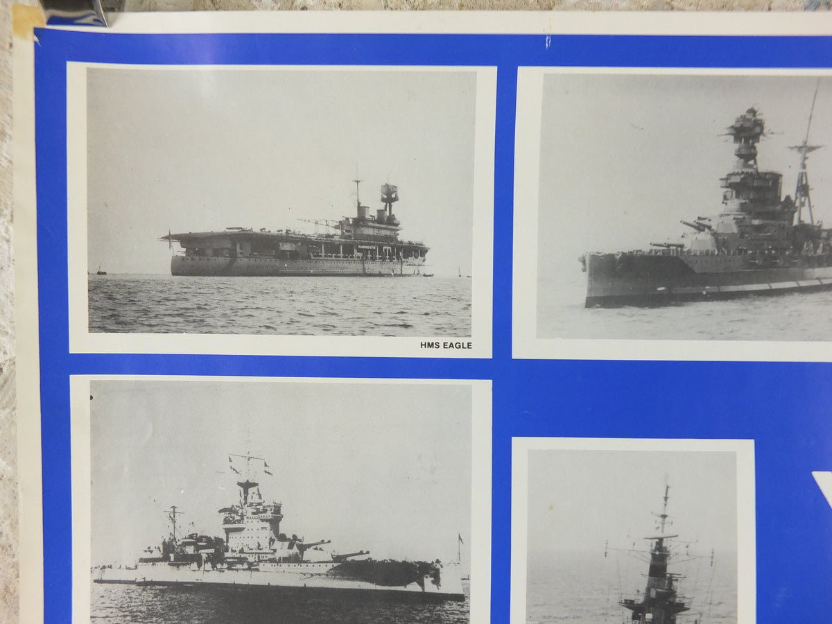 1978 Royal Navy British Portsmouth Poster, 1928-1978, 50 years of Plymouth Navy Days, print wall art 1970s