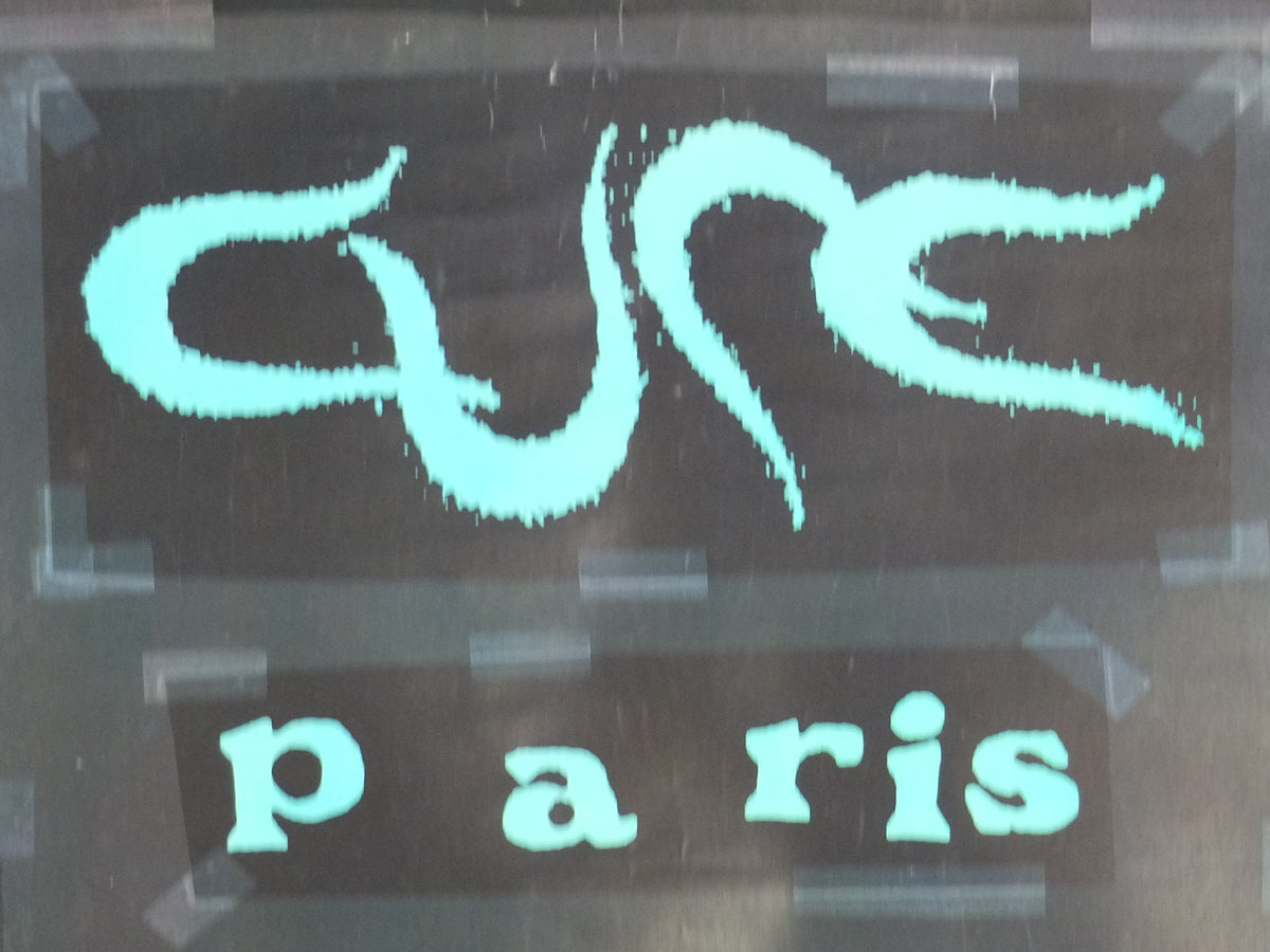 1993 The Cure Paris Poster, owned by Chris Parry the Cure's manager producer, original Live promotion, Gothic Rock, wall art