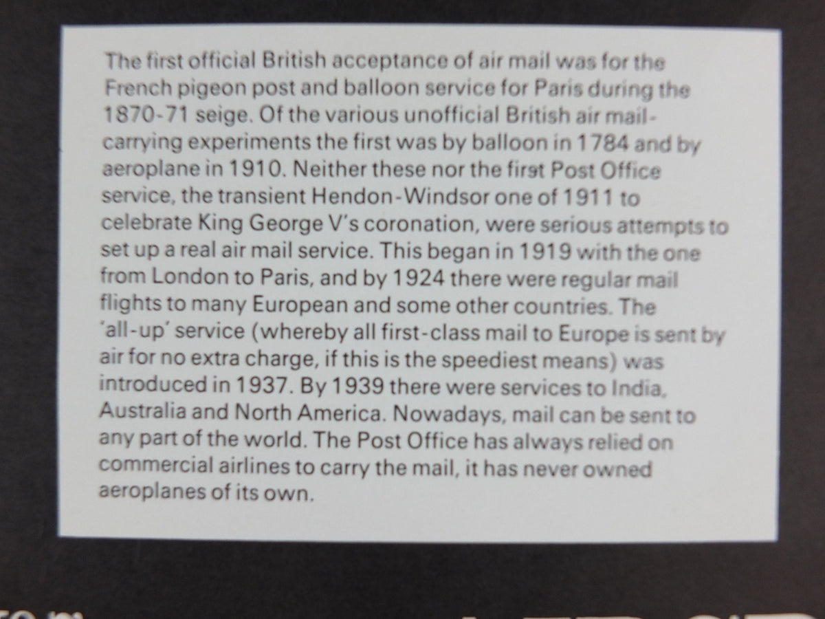 1966 History of Mail Transport Poster, Aircraft and Ships, GPO, General Post Office, by Michael Heslop, Royal Mail, SPWDC3, decor wall art